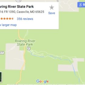 Roaring River Area Map